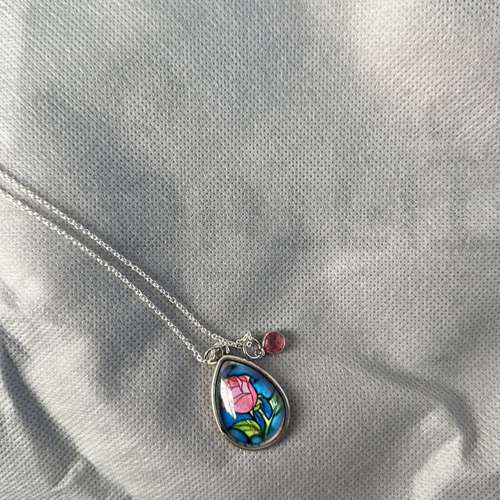 Beauty and the Beast Castle Friends Collection + Bonus Mosaic Rose Necklace